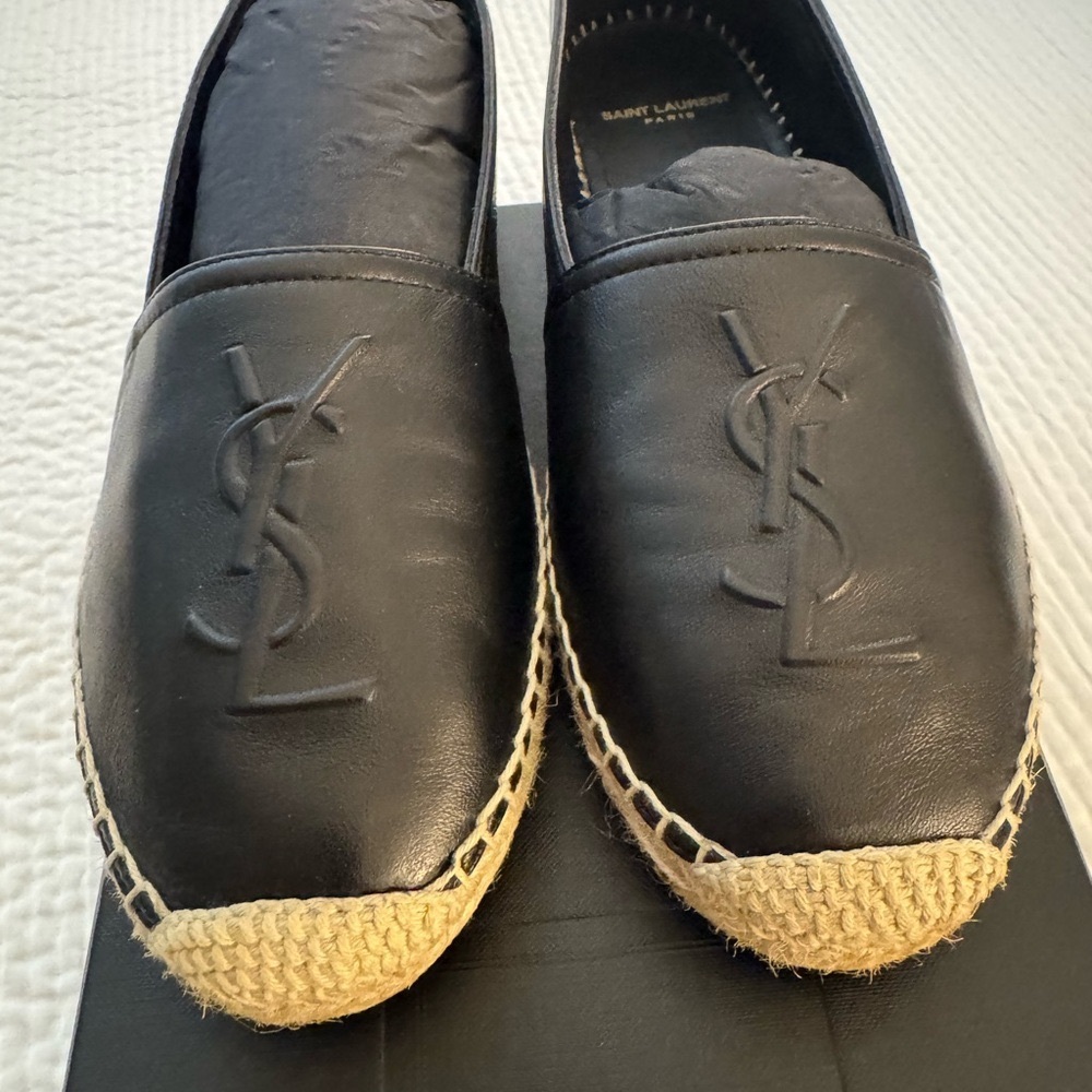 Saint Laurent  Logo Espadrille Flat (Women)